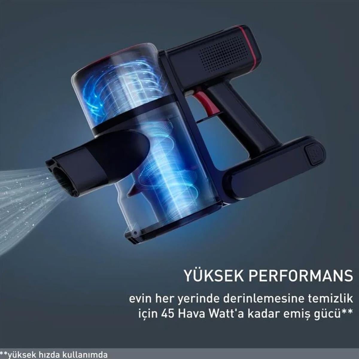 Tefal TY6T90TR X-force Dikey Şarjlı Süpürge