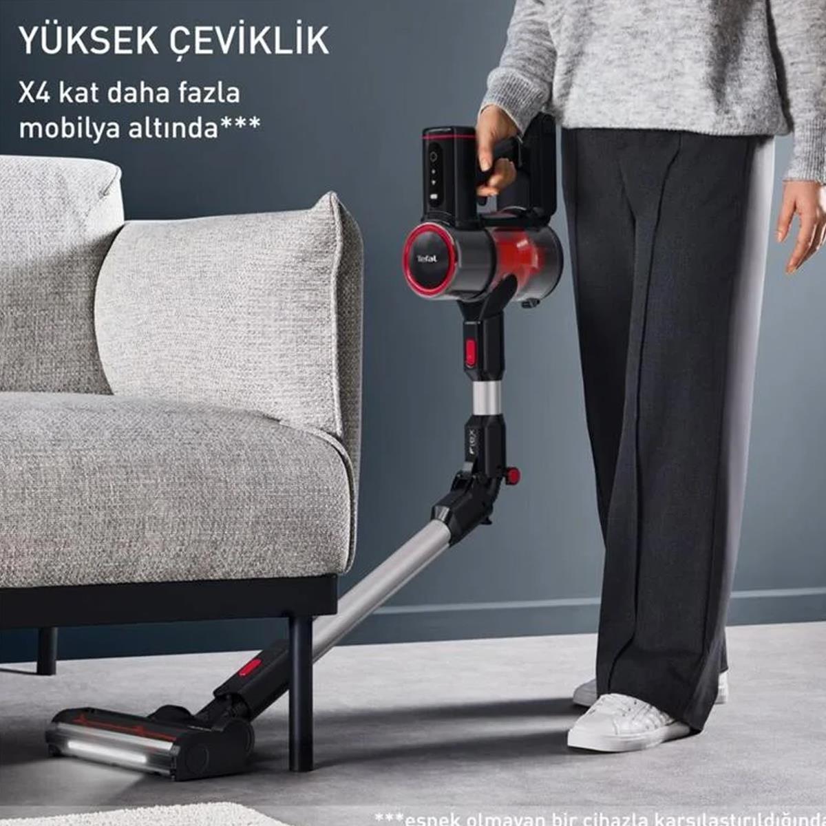 Tefal TY6T90TR X-force Dikey Şarjlı Süpürge
