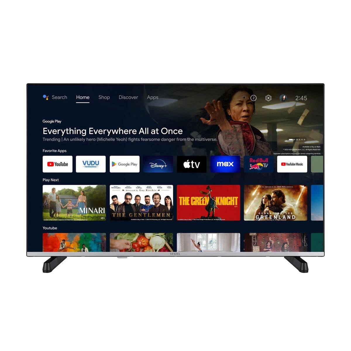 Vestel 43UA9540 43 108 Ekran 4K Uhd Android Smart Uydulu Wifi Bluetooth Led TV 20278399
