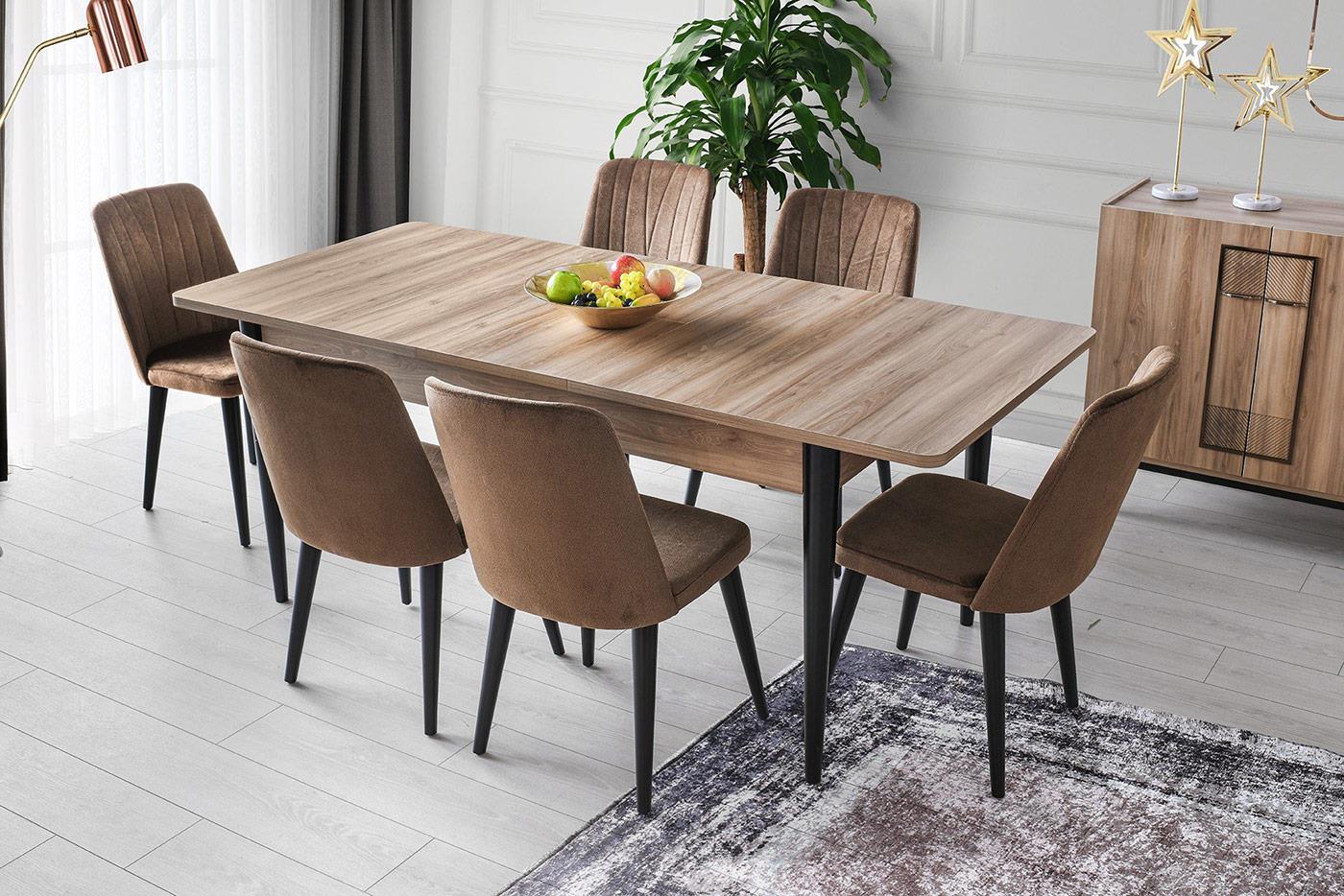 Vize Zen Yemek Odası Takımı Sandalyeli