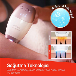 Arzum AR5178 Sateen Touch Pro 999.999 Atım IPL Lazer Epilasyon