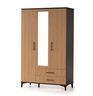 Cagiz Dlp.1015 Neva 3 Kapaklı Dolap Antrasit-Meşe