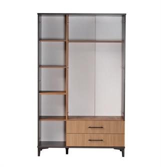 Cagiz Dlp.1015 Neva 3 Kapaklı Dolap Antrasit-Meşe