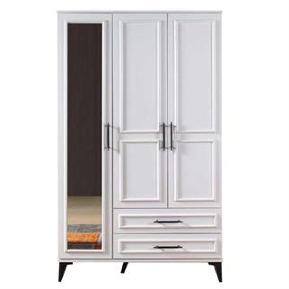 Cagiz Nil 3 Kapaklı Dolap / Beyaz