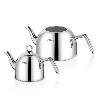 Falez Ares Orta Boy Çelik Çaydanlık Takımı