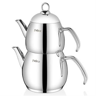 Falez Doğa Aile Boy Çelik Çaydanlık Takımı