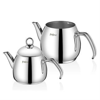 Falez Doğa Aile Boy Çelik Çaydanlık Takımı