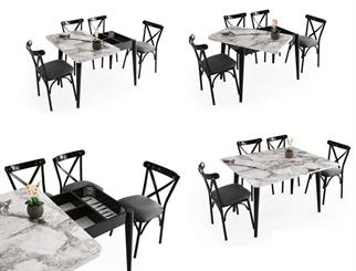 Karataş DO-1281 Dolunay Masa Efes/Siyah