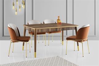 Karataş FL-1112 Flora Masa Kemence/Ceviz-Gold