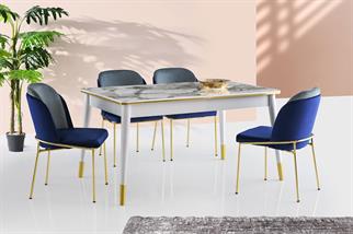 Karataş FL-1113 Flora Masa Efes/Beyaz-Gold
