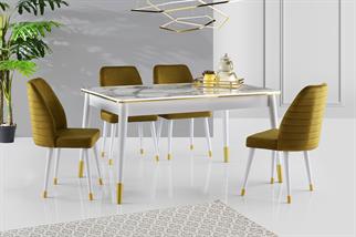 Karataş FL-1113 Flora Masa Efes/Beyaz-Gold