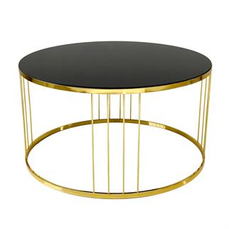 Karataş OS-9212 Çubuklu Orta Sehpa Gold/Siyah OS-9213 Gümüş/Füme