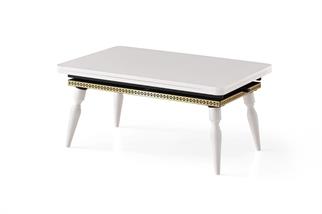 Karataş RA-9511 Retro Asansörlü Sehpa Beyaz