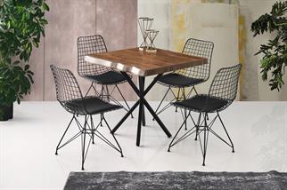 Karataş SF-1462 Safir Masa Ceviz/Siyah