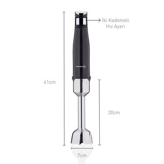 Korkmaz A448 Performix Siyah Blender Set