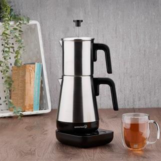 Korkmaz A850 Moderna Elektrikli Çaydanlık Siyah/Satin 1.3 lt