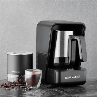 Korkmaz A863-01 Moderna Gri/Satin Kahve Makinesi