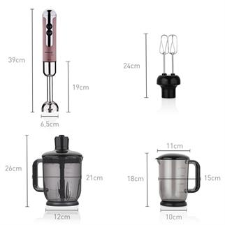 Korkmaz Mia Mega Rosagold/Krom Blender Set A447-09