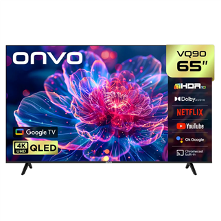Onvo 65VQ90F3UA 65' 165 Ekran 4K Ultra HD Google Smart QLED TV