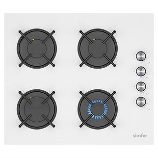 Simfer 3048 Beyaz Ankastre Ocak