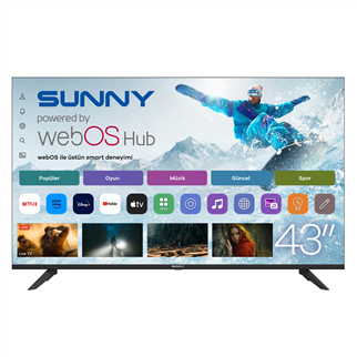 Sunny SN43QFMLN-W02S 43' 109 Ekran Uydu Alıcılı Full HD QLED webOS TV