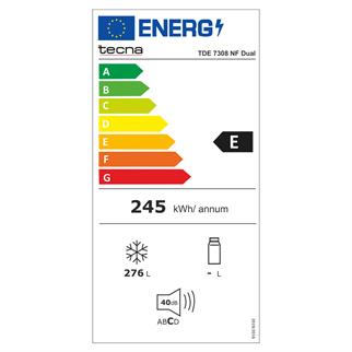 Tecna TDE 7308 NF Dual 7 Çekmeceli Dikey Derin Dondurucu Beyaz