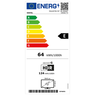 Vestel 55UV9750 4K Smart Vidaa TV 20300374