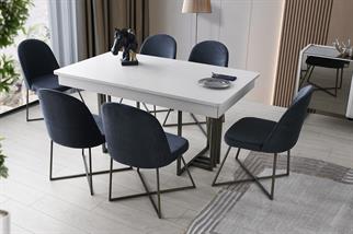 Vize Lucca Yemek Odası Takımı Sandalyeli