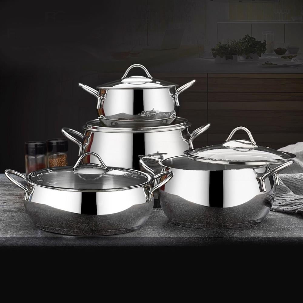 First Class Delux Collection 8 Parça Platin Güveç Tencere Seti