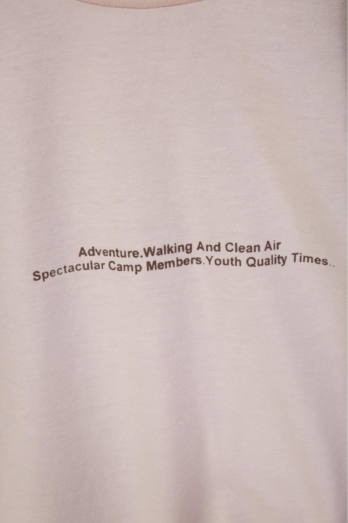 Ceket Pantolon Tshirt 3lü Erkek Çocuk Takım Bej