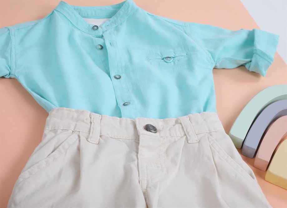 Hakim Yaka Mint Renk Erkek Gömlek