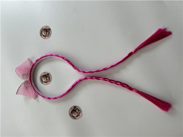 2 Tarafı Renkli Örgülü Kraliçe Tacı