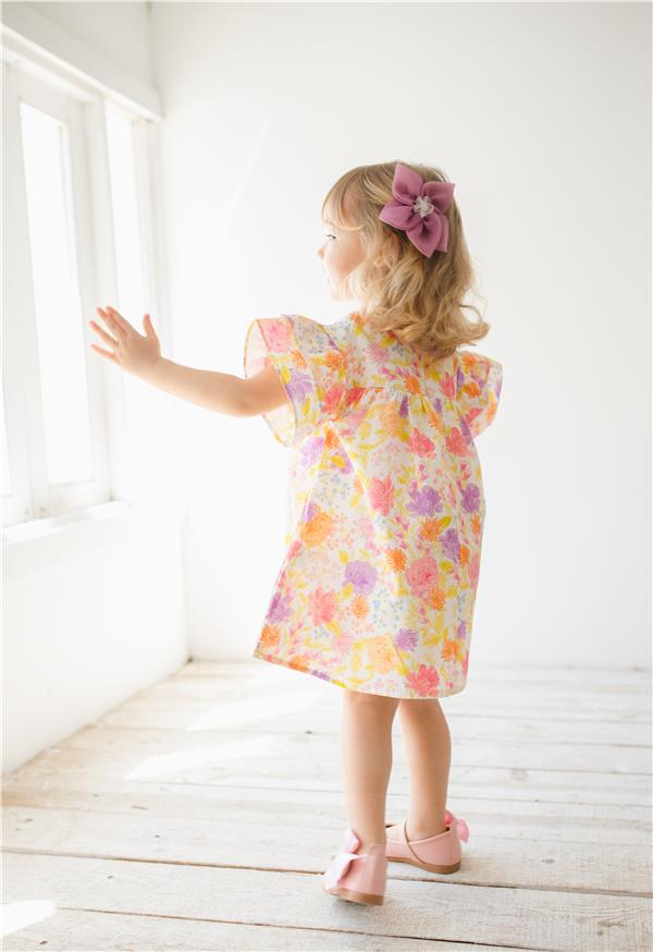 Bahar Renkli Kız Bebek Elbise Karışık