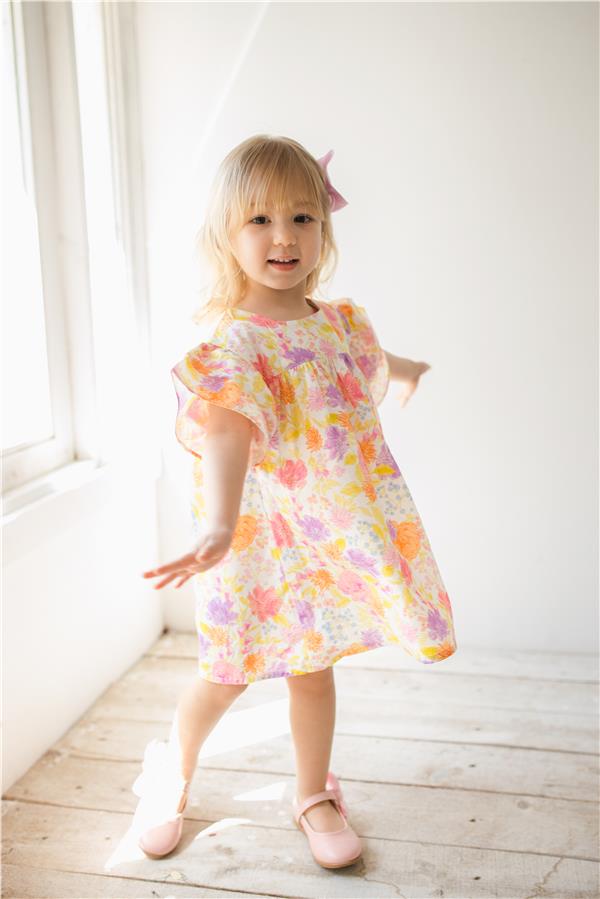 Bahar Renkli Kız Bebek Elbise Karışık