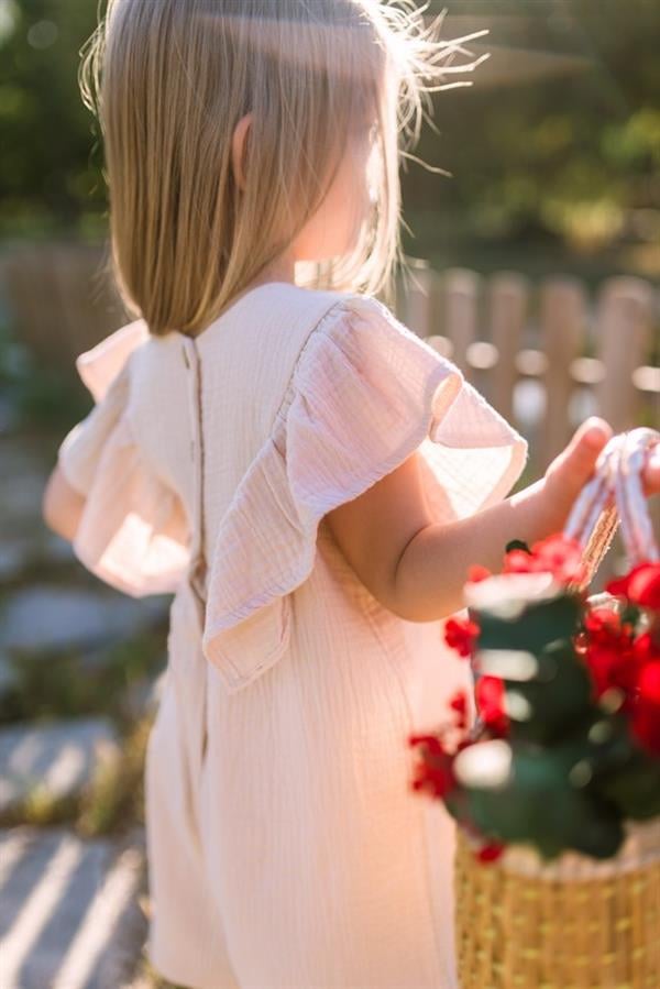 Dantel Detaylı Müslin Tulum