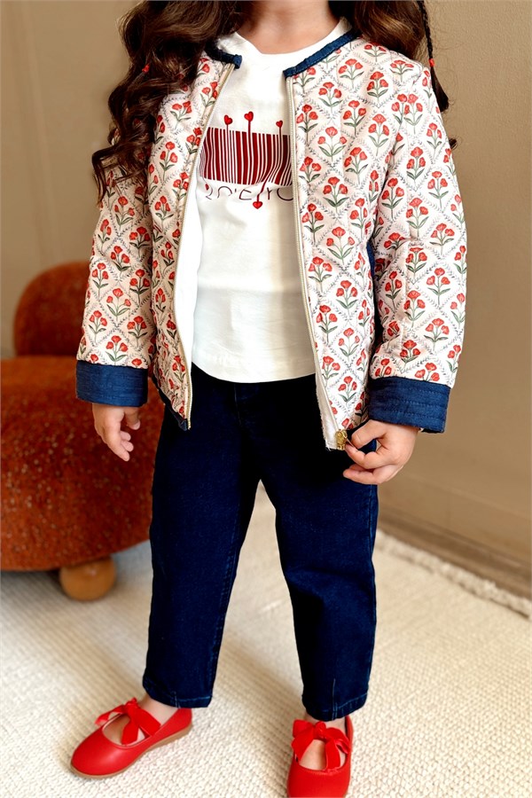 Denim Kız Çocuk Pantolon Lacivert