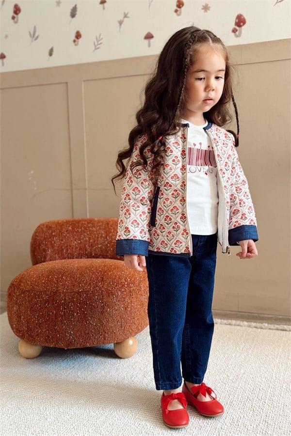 Denim Kız Çocuk Pantolon Lacivert