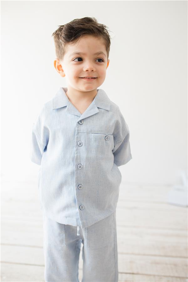 Keten Erkek Çocuk Takım Mavi