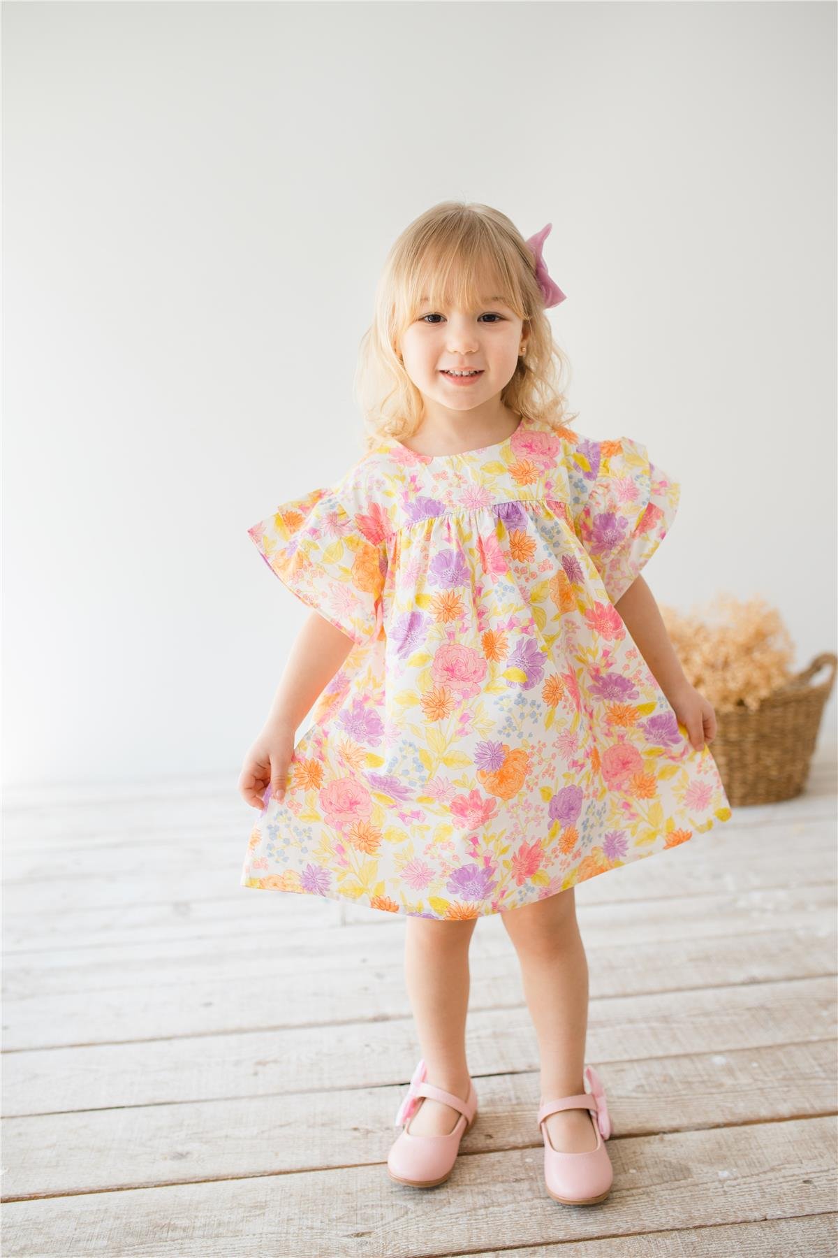 Bahar Renkli Kız Bebek Elbise Karışık