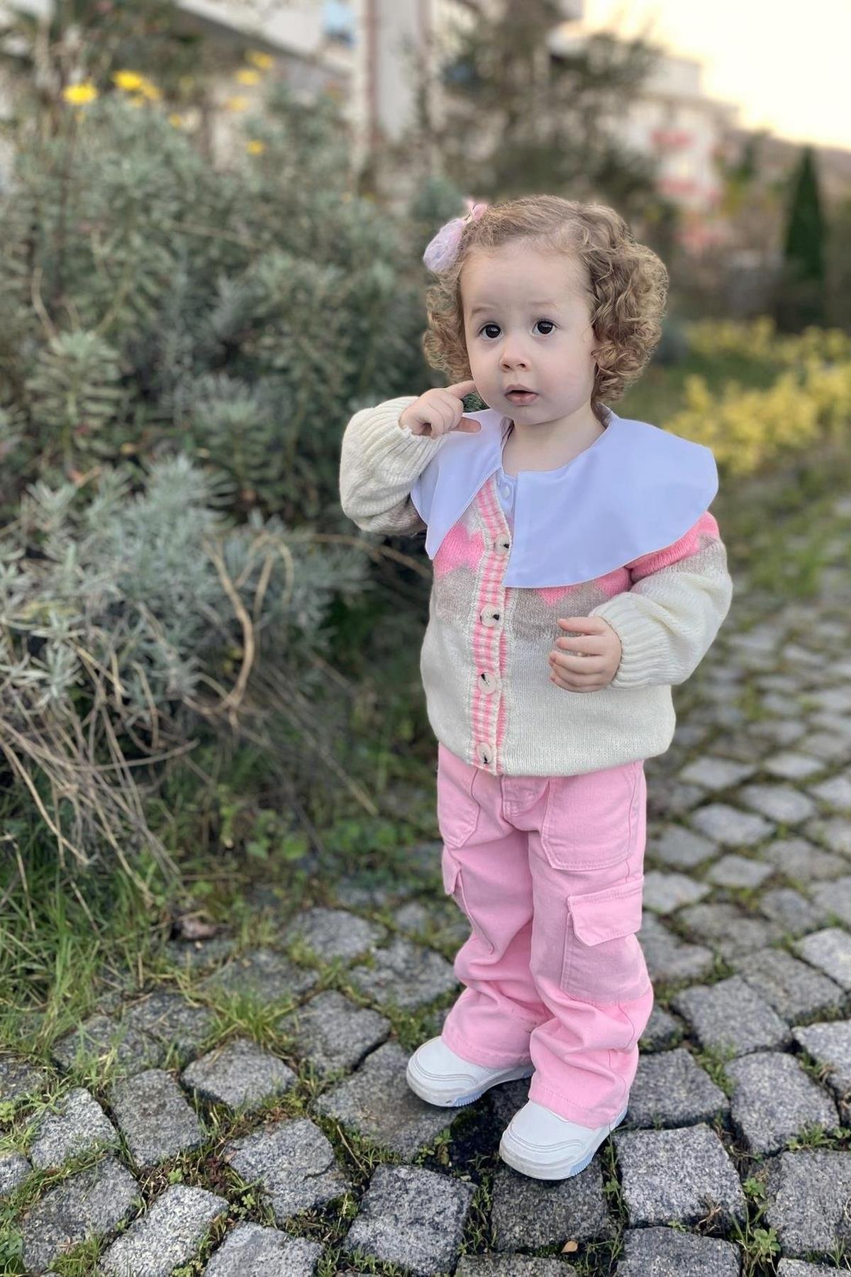 Kargo Cep  Kız Bebek Pembe Jean