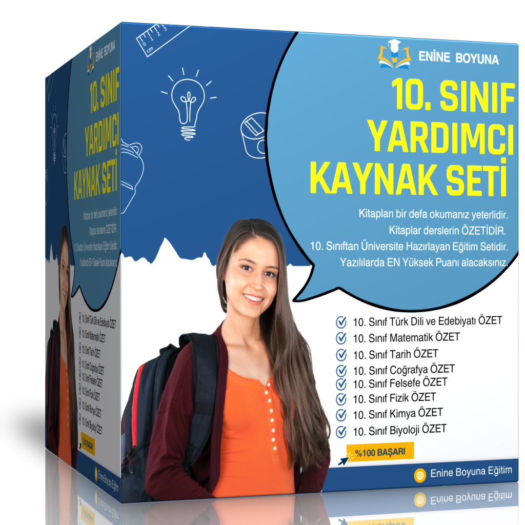 10. Sınıf Yardımcı Kaynak Seti (8 ANA Ders)