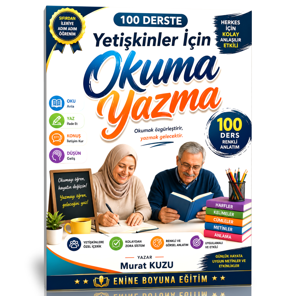 100 Derste Yetişkinler İçin Okuma Yazma