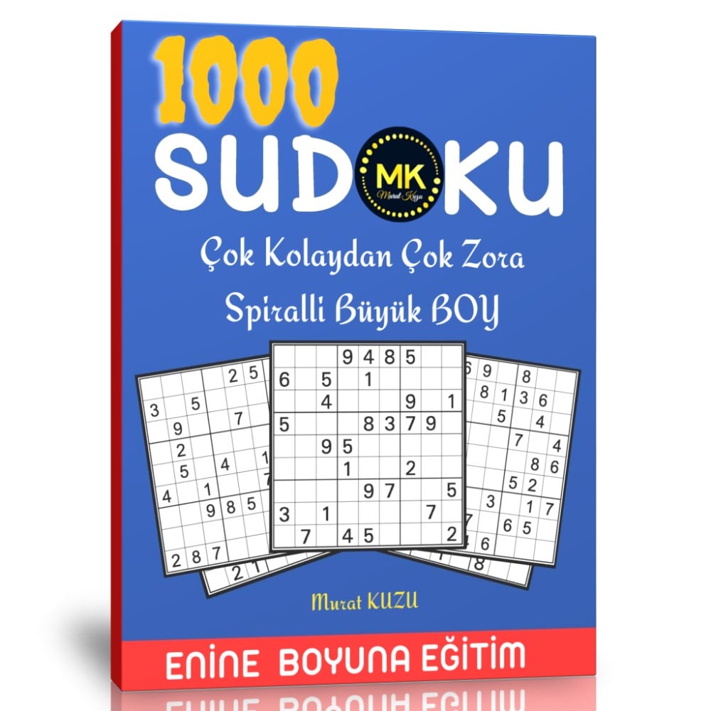 1000 Sudoku Büyük Boy (2 Büyük Cilt)