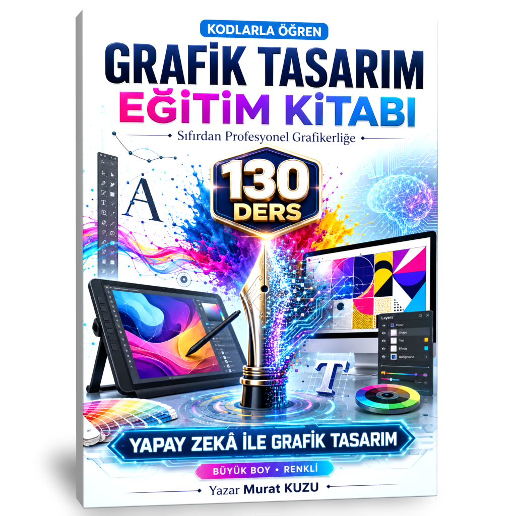 130 Derste KODLARLA GRAFİK TASARIM EĞİTİM KİTABI
