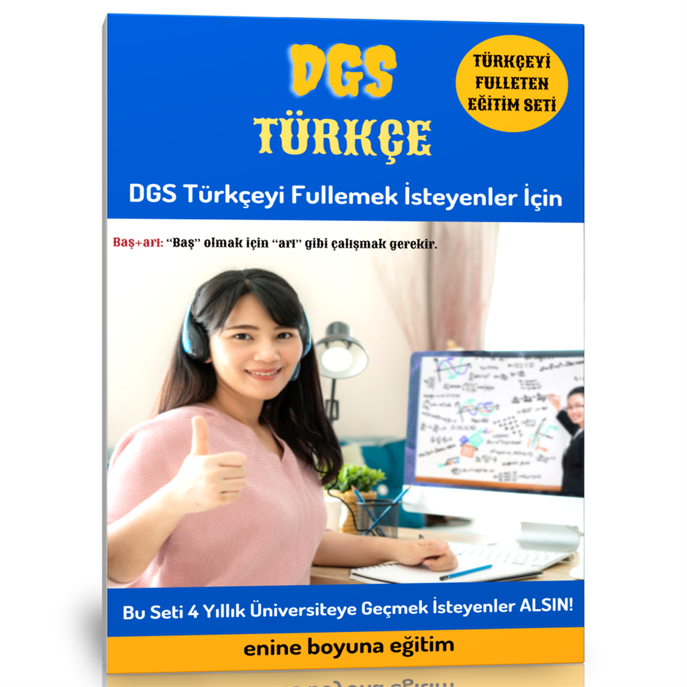 2023 DGS Türkçe Hazırlık Kitap Seti (400 Sayfalık 4 Spiralli Kitap)
