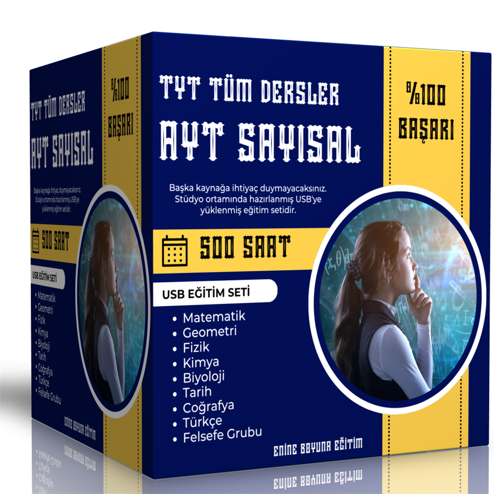 2023 TYT Tüm Dersler – AYT SAYISAL (500 Saat)
