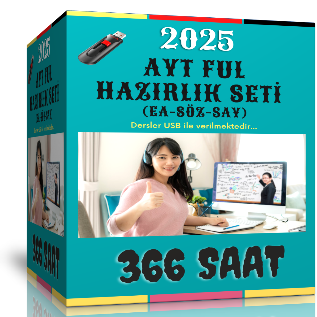 2024 AYT Ful Hazırlık Görüntülü Eğitim Seti (366 Saat Anlatım)