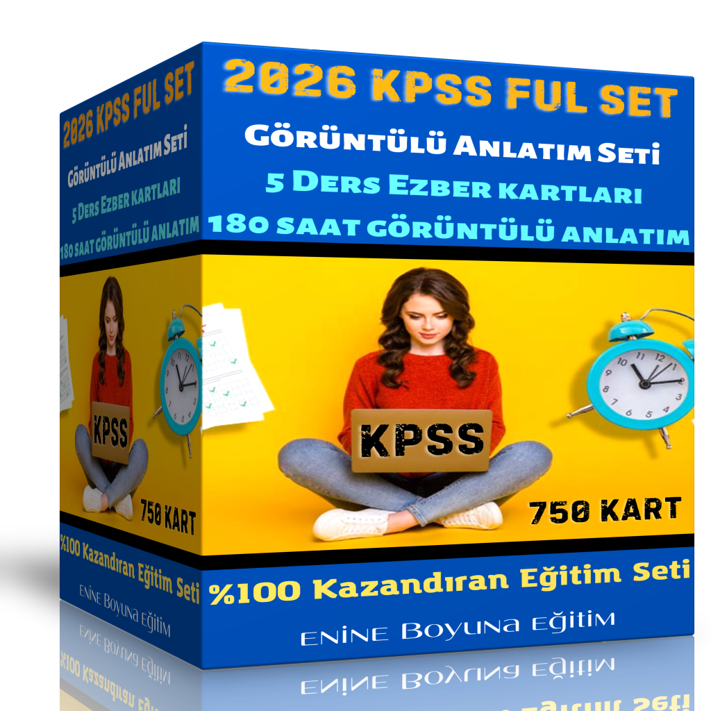 2024 KPSS Kazandıran Ful Set (7 Kitap + 180 Saat Anlatım)