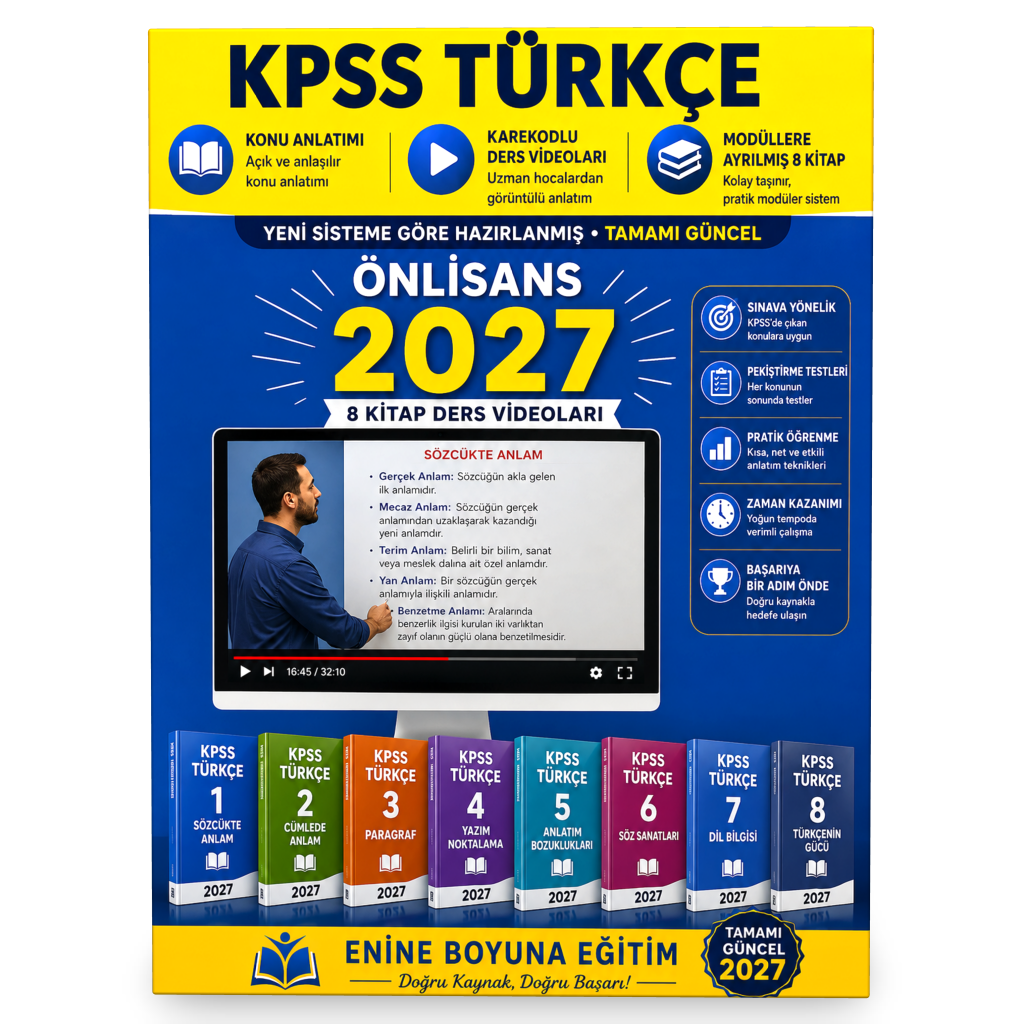 2025 Kpss Türkçe Önlisans Modüler Kitap Seti