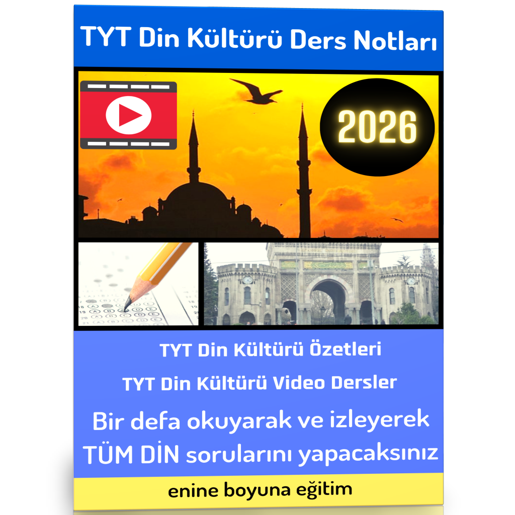2025 TYT Din Kültürü ve Ahlak Bilgisi Kitabı